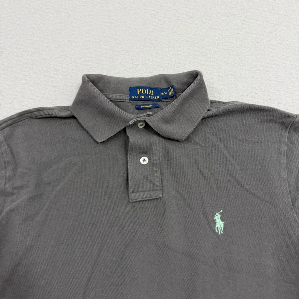 Polo Ralph Lauren Shirt Medium Polo Custom Fit Short Sleeve Pony Logo Cotton